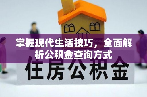 靖州掌握现代生活技巧，全面解析公积金查询方式